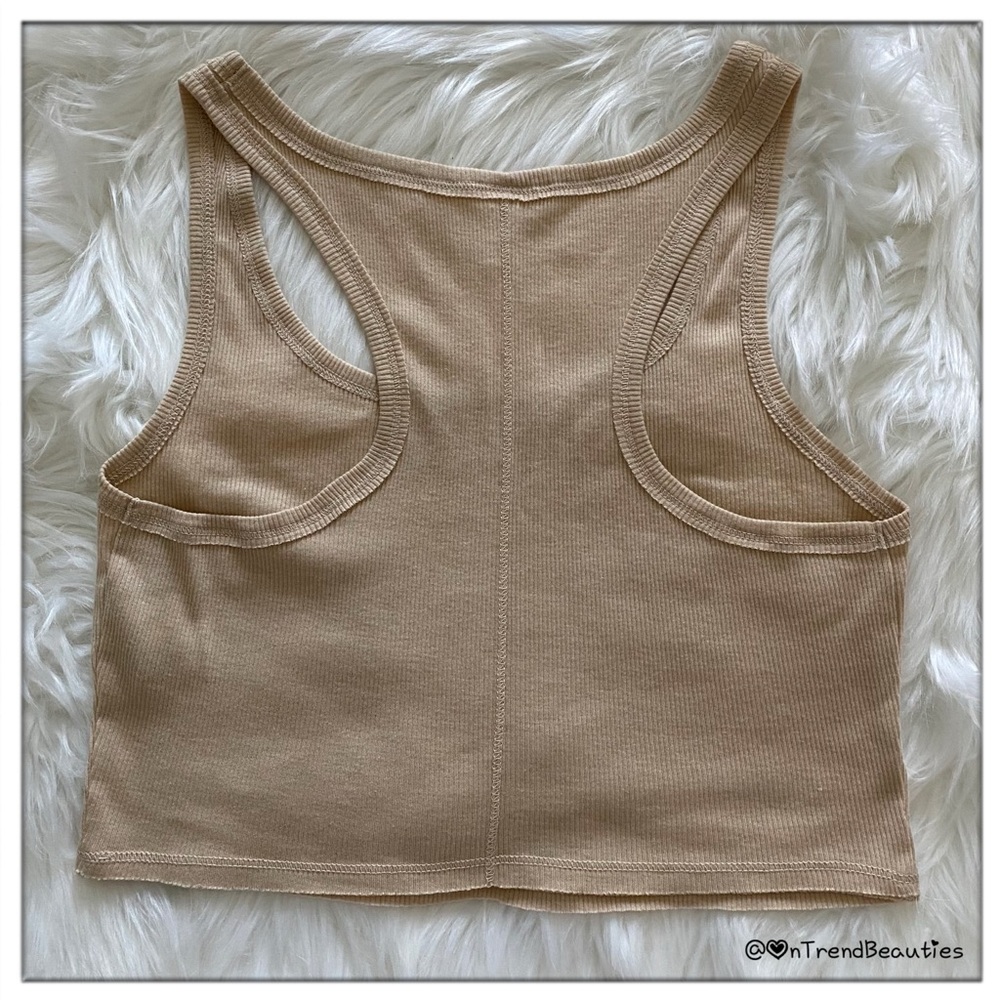 Soft Intimately Free People Ribbed Razorback Crop Top - Picture 3 of 5
